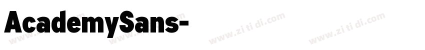 AcademySans字体转换