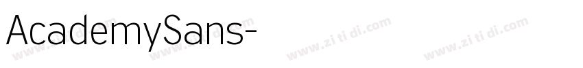 AcademySans字体转换