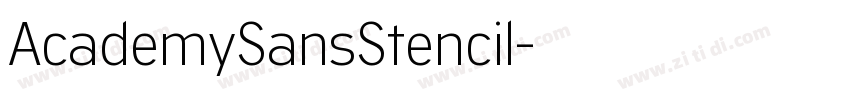 AcademySansStencil字体转换