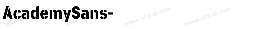 AcademySans字体转换
