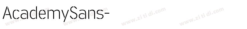 AcademySans字体转换