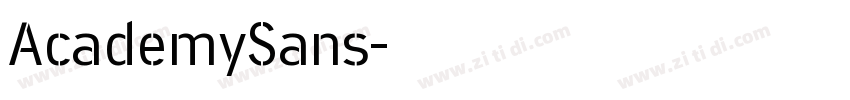 AcademySans字体转换