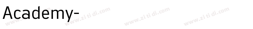 Academy字体转换