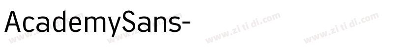 AcademySans字体转换