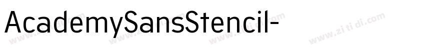 AcademySansStencil字体转换