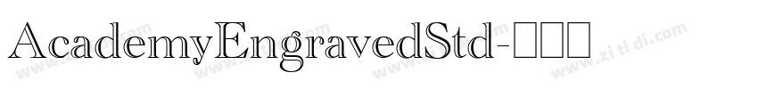 AcademyEngravedStd字体转换