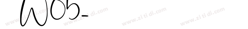 苍耳今楷W05字体转换