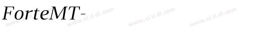 ForteMT字体转换