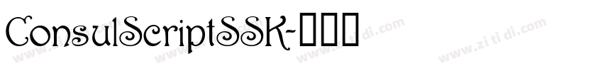 ConsulScriptSSK字体转换