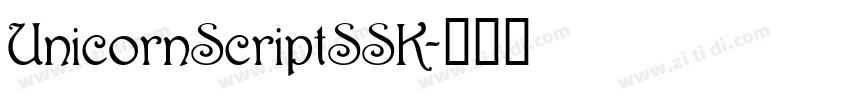 UnicornScriptSSK字体转换