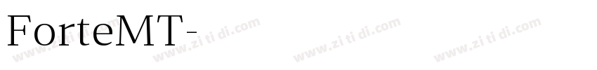ForteMT字体转换