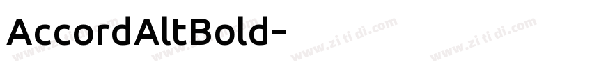 AccordAltBold字体转换