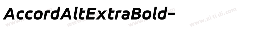 AccordAltExtraBold字体转换