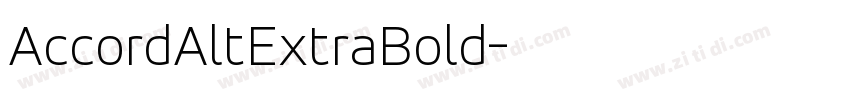 AccordAltExtraBold字体转换