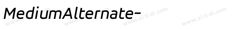 MediumAlternate字体转换