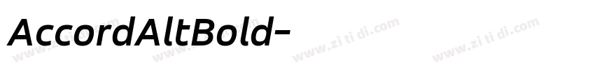 AccordAltBold字体转换