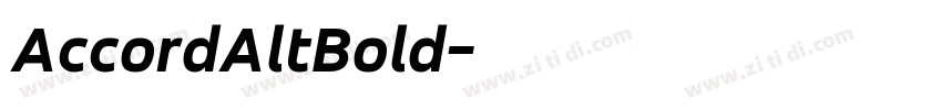 AccordAltBold字体转换