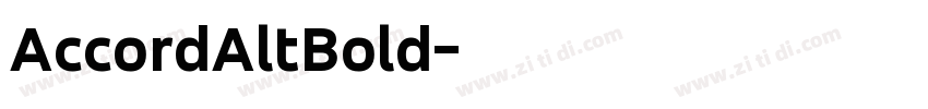 AccordAltBold字体转换