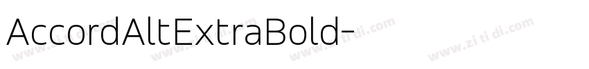 AccordAltExtraBold字体转换
