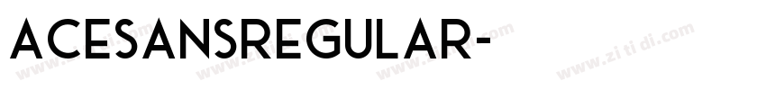 AceSansRegular字体转换