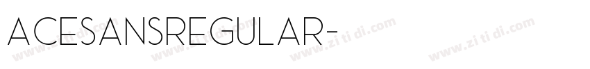 AceSansRegular字体转换