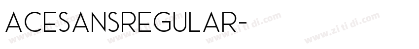AceSansRegular字体转换