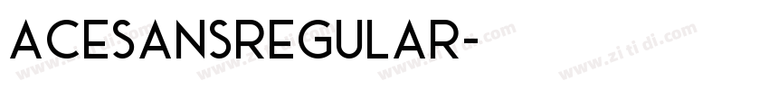 AceSansRegular字体转换