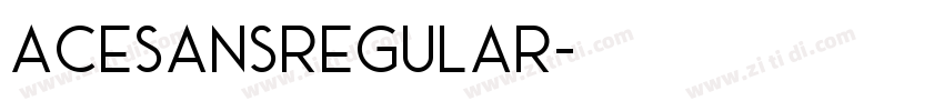 AceSansRegular字体转换
