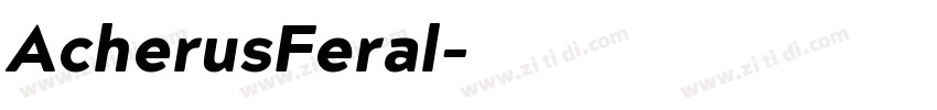 AcherusFeral字体转换