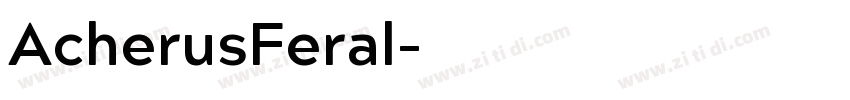 AcherusFeral字体转换
