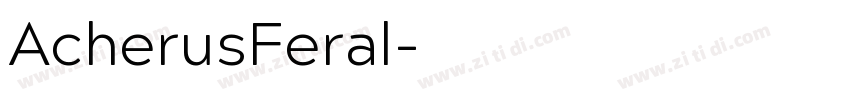 AcherusFeral字体转换