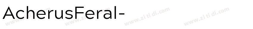 AcherusFeral字体转换