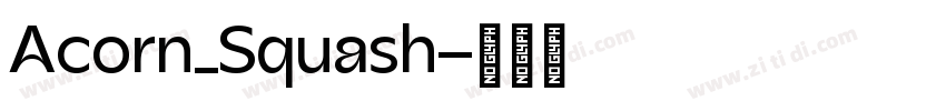 Acorn_Squash字体转换