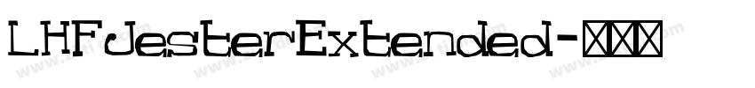 LHFJesterExtended字体转换