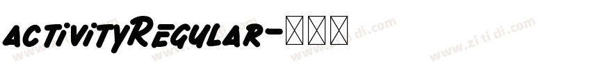 activityRegular字体转换