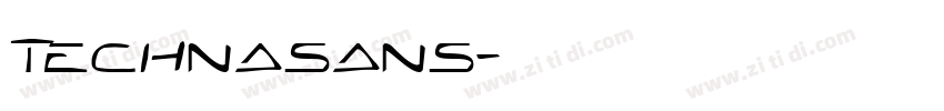 Technasans字体转换