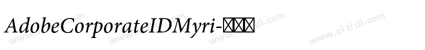 AdobeCorporateIDMyri字体转换
