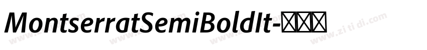 MontserratSemiBoldIt字体转换