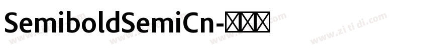 SemiboldSemiCn字体转换