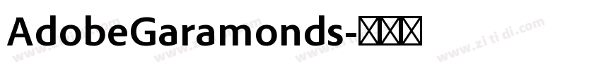 AdobeGaramonds字体转换