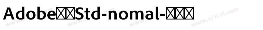 Adobe黑体Std-nomal字体转换