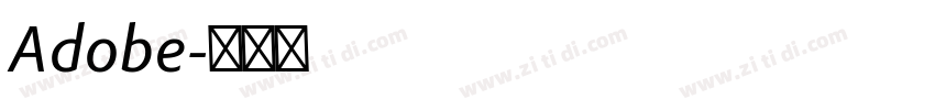 Adobe字体转换