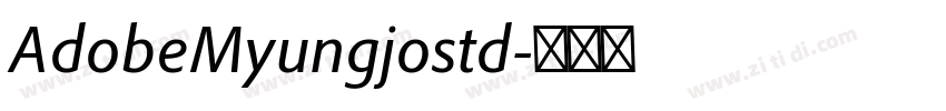 AdobeMyungjostd字体转换