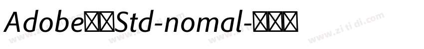 Adobe黑体Std-nomal字体转换