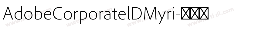 AdobeCorporatelDMyri字体转换