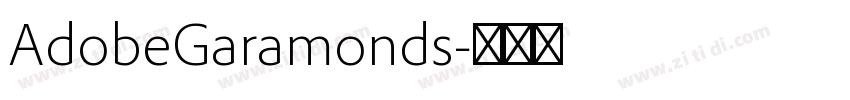 AdobeGaramonds字体转换