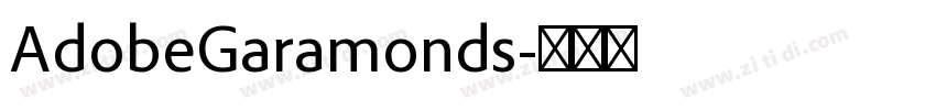 AdobeGaramonds字体转换
