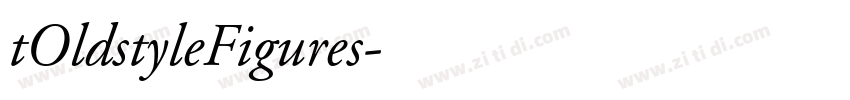 tOldstyleFigures字体转换