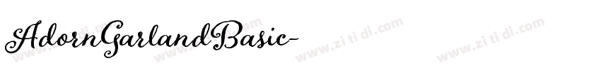 AdornGarlandBasic字体转换