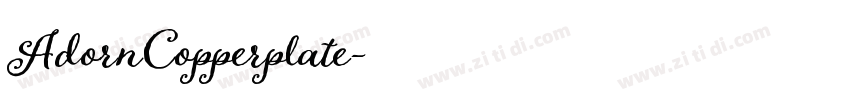 AdornCopperplate字体转换